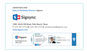 Sigsync Office 365 Email Signature